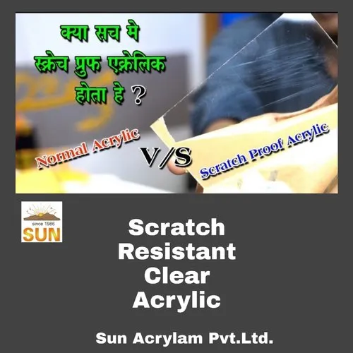 Anti Scratch Clear Acrylic Sheet